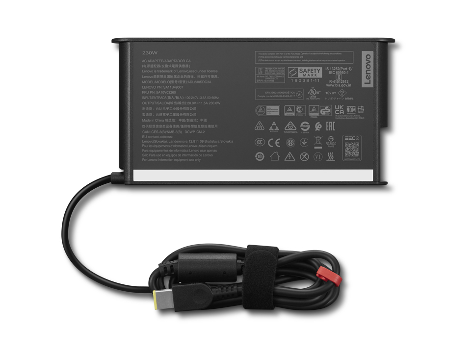 Lenovo 4X21L38742 power adapter/inverter Indoor 230 W Black