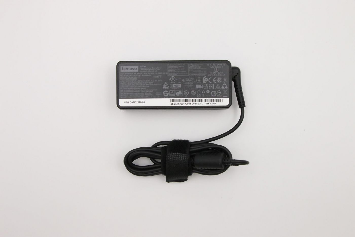 Lenovo AC Adapter 20V 3.25A 65W includes power cable