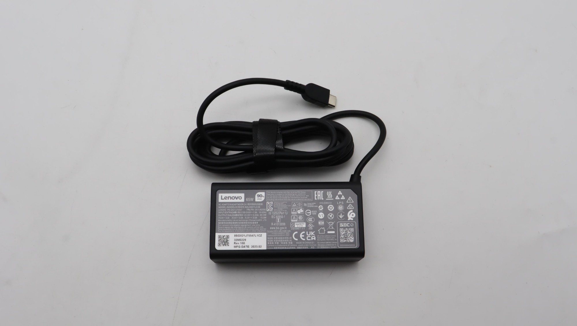 Lenovo 5A11J62092 power adapter/inverter Indoor 65 W Black