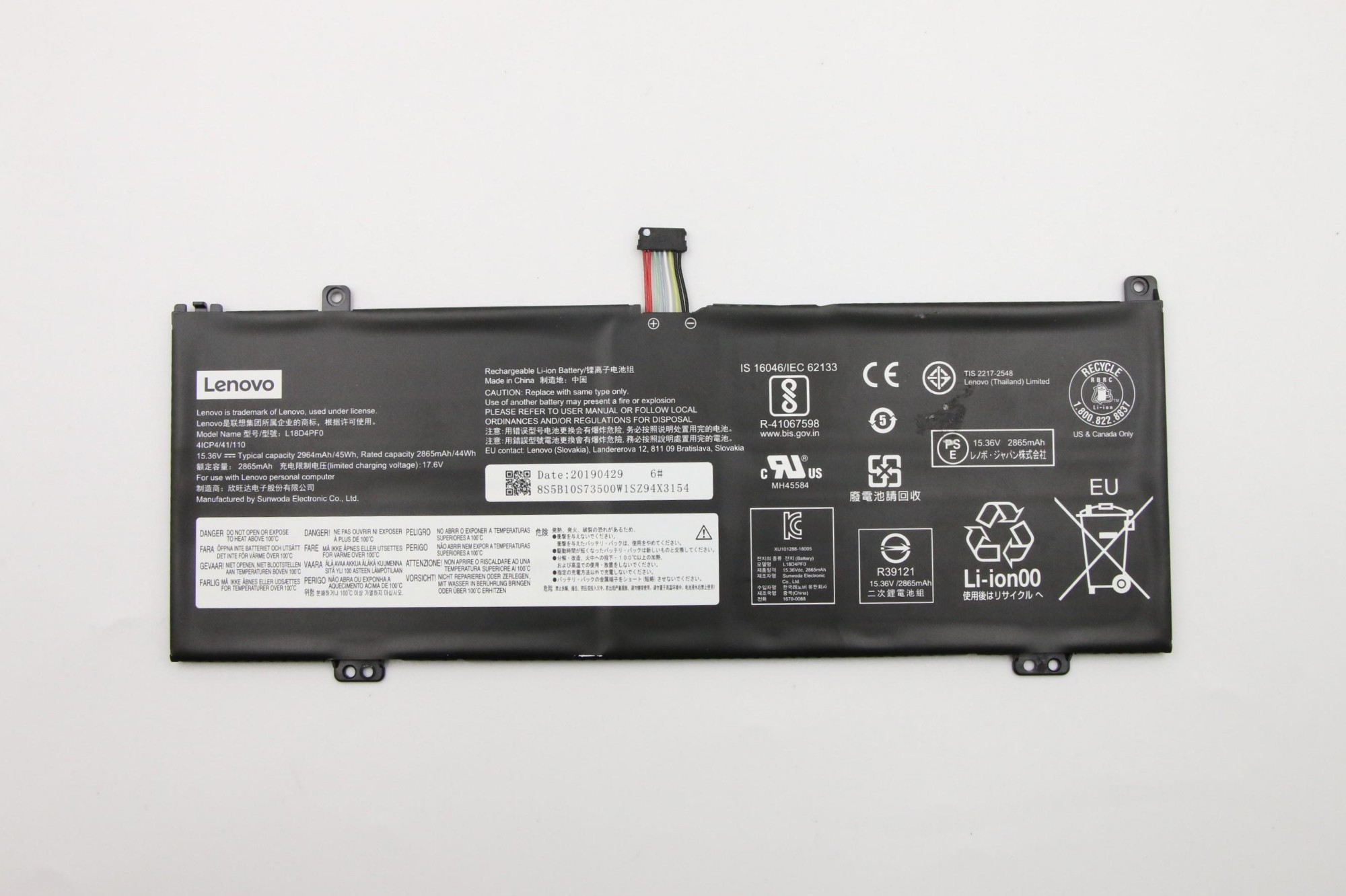 Lenovo 5B10S73500 laptop spare part Battery