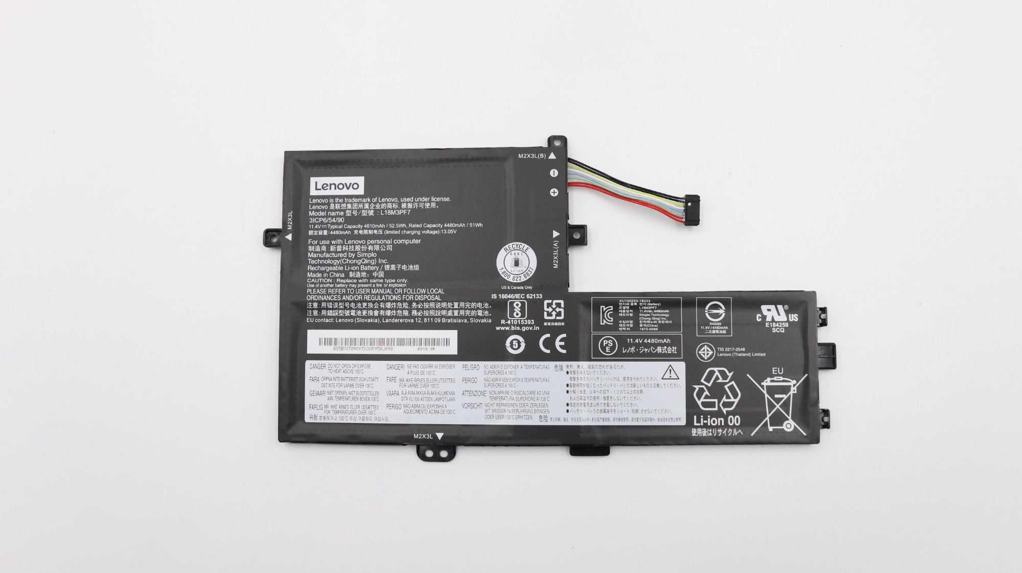 Lenovo 5B10T09097 laptop spare part Battery
