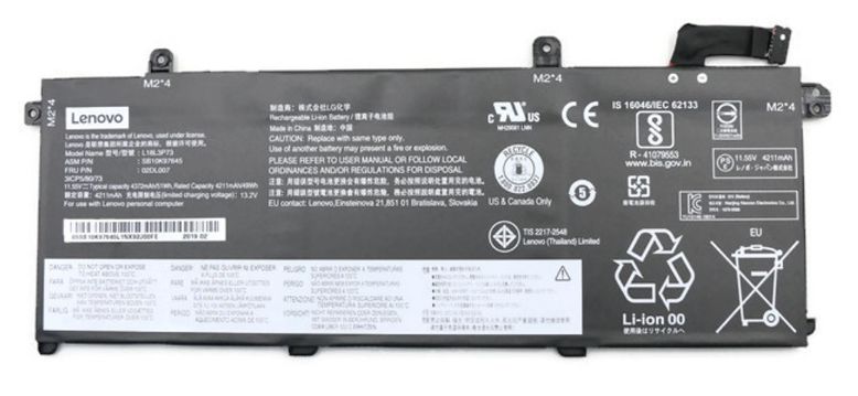 Lenovo 50Wh internal laptop battery