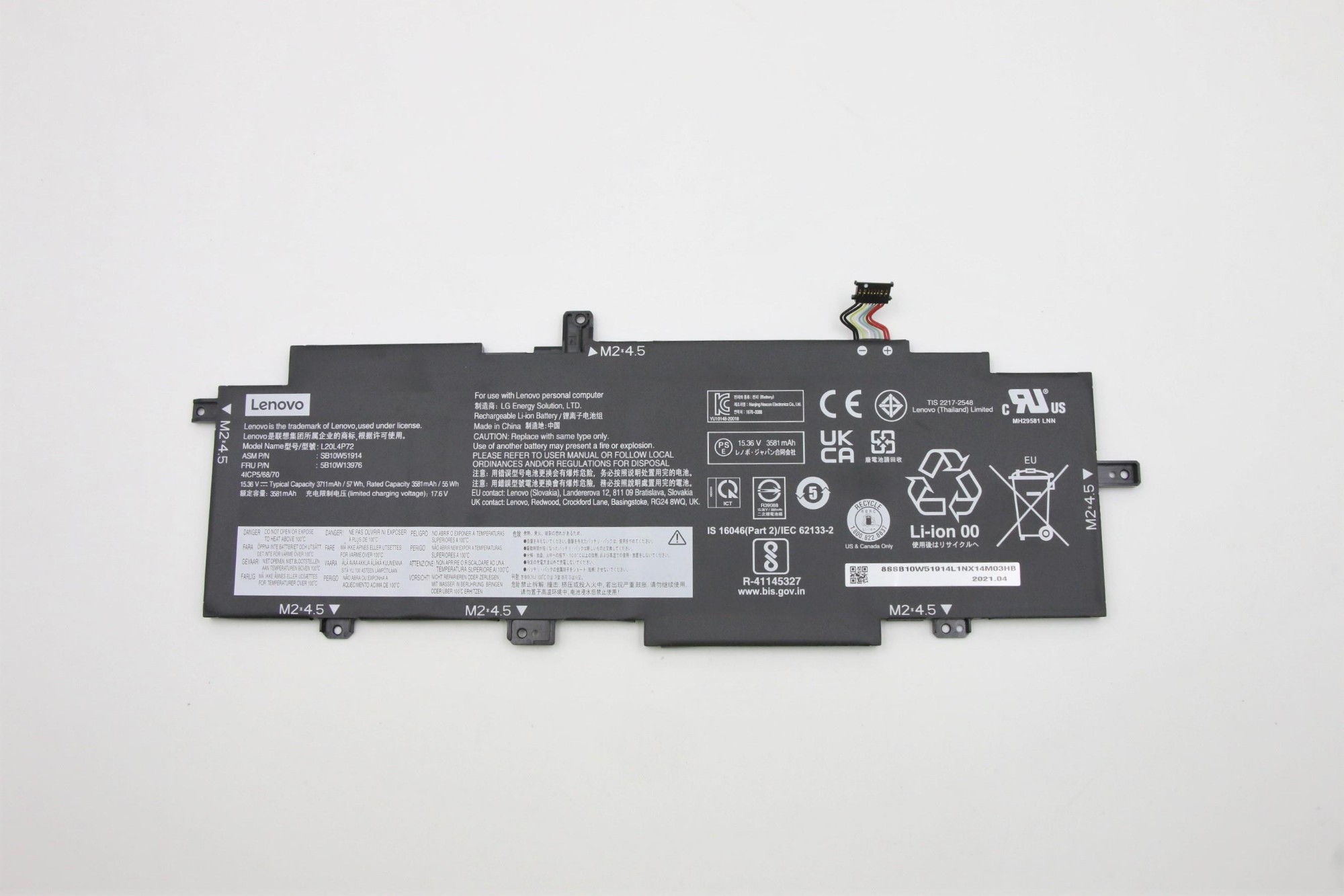 Lenovo 5B10W13976 laptop spare part Battery