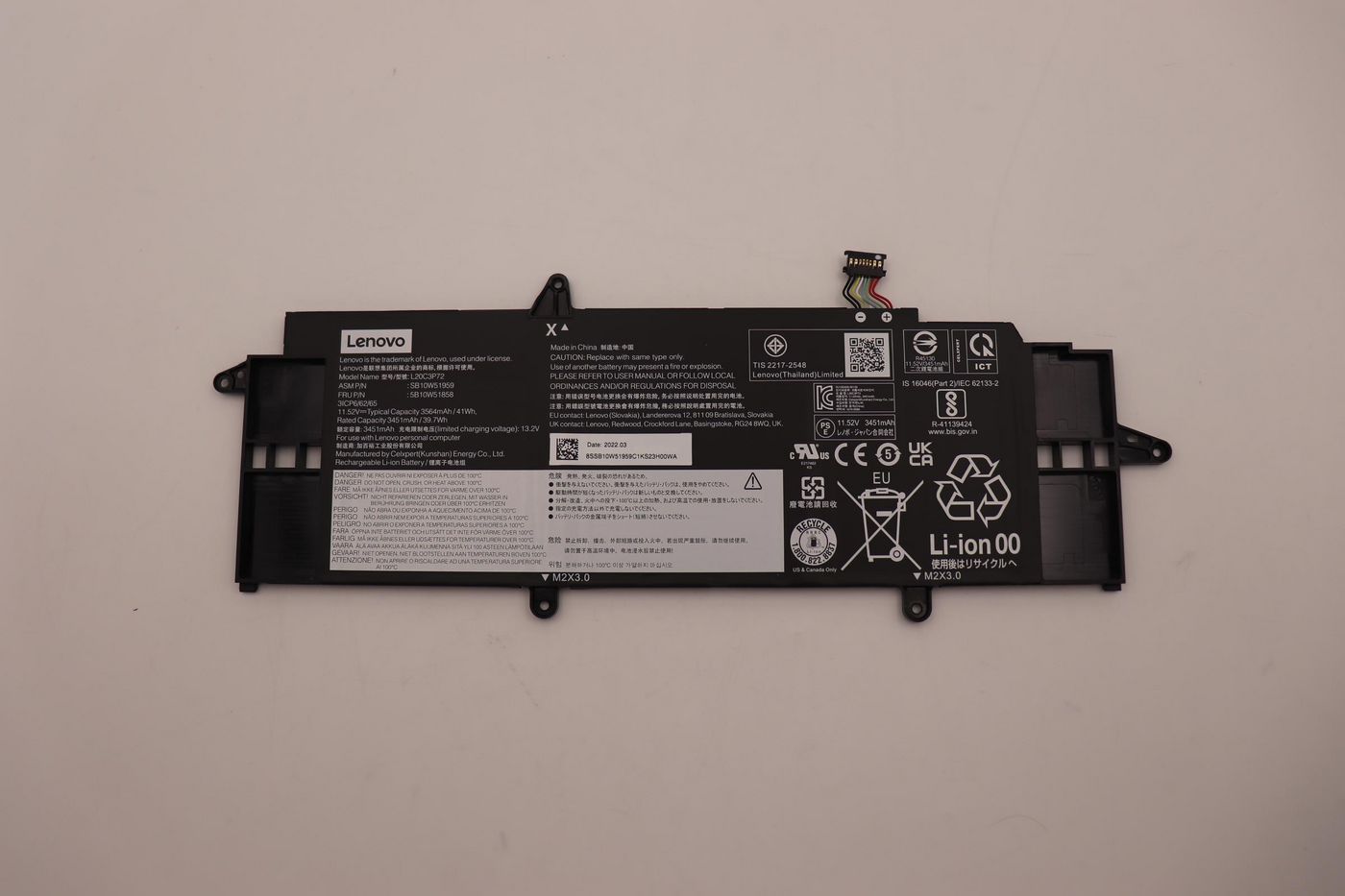 Lenovo 41Wh Lithium-Ion internal