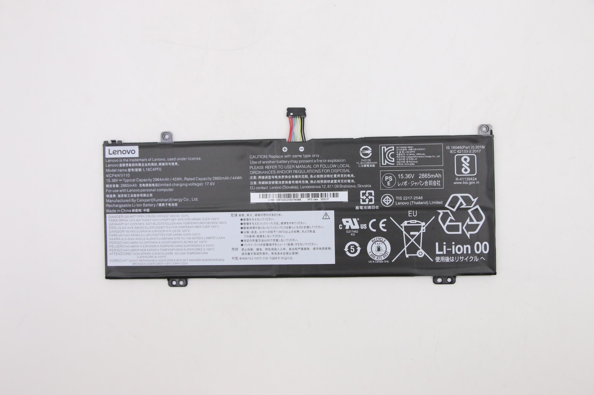 Lenovo 5B10W67334 laptop spare part Battery