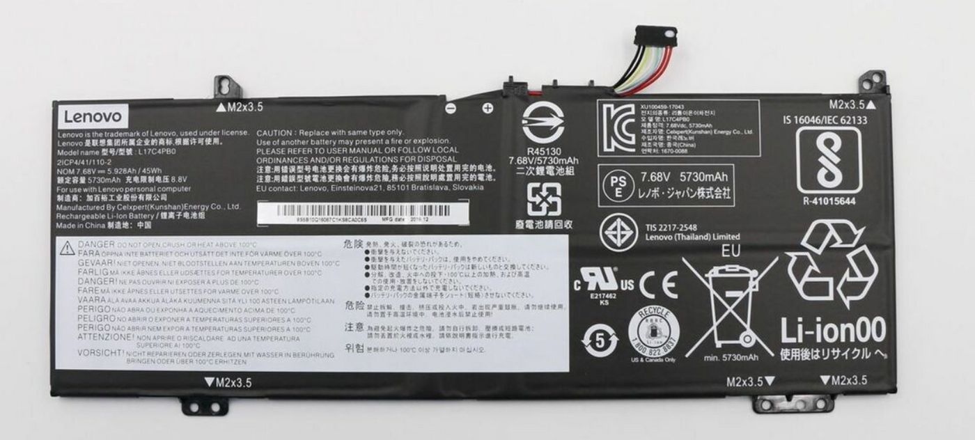 Lenovo 7.68V 45Wh 4-cell laptop