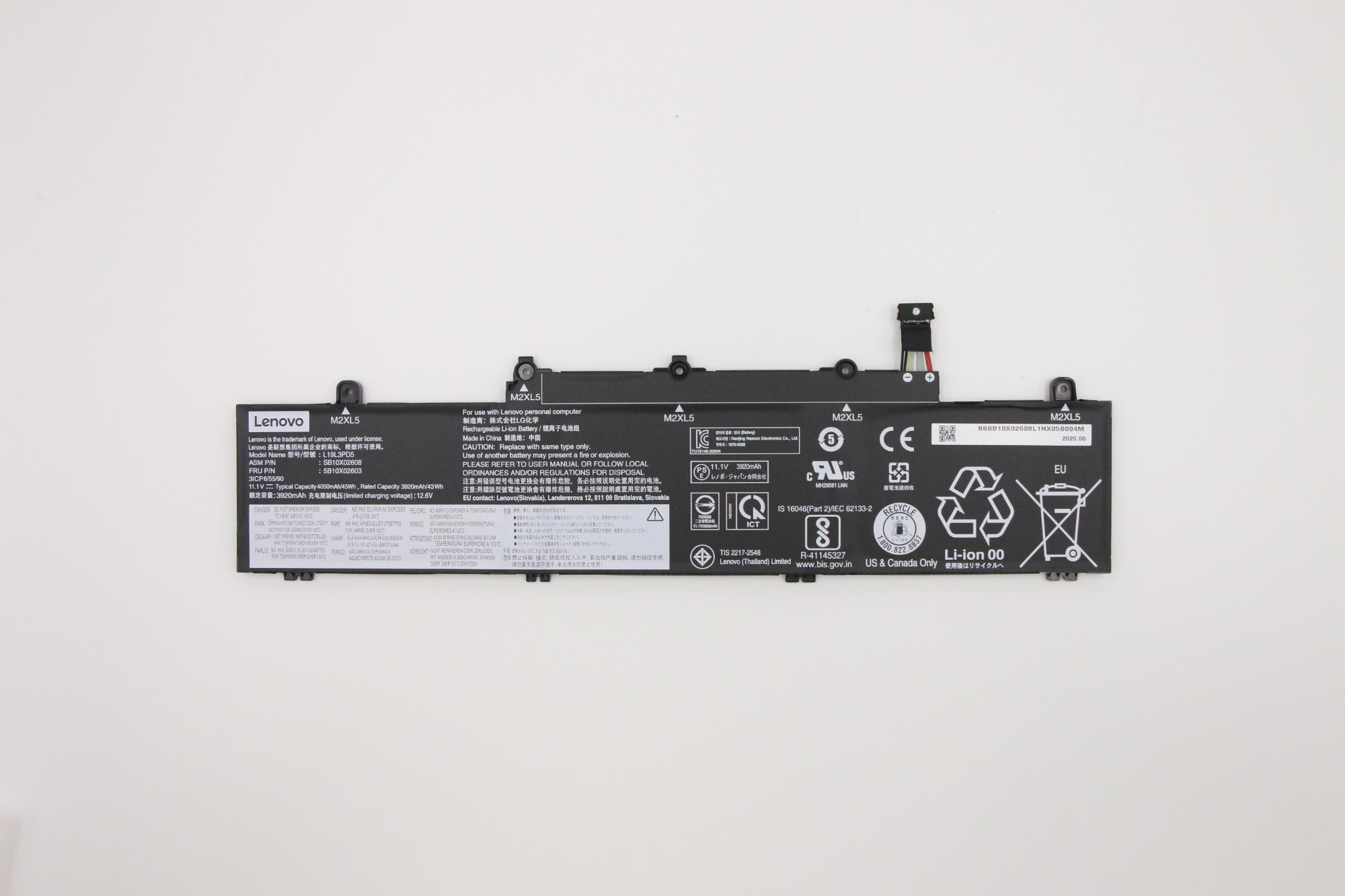 Lenovo 5B10X02603 laptop spare part Battery