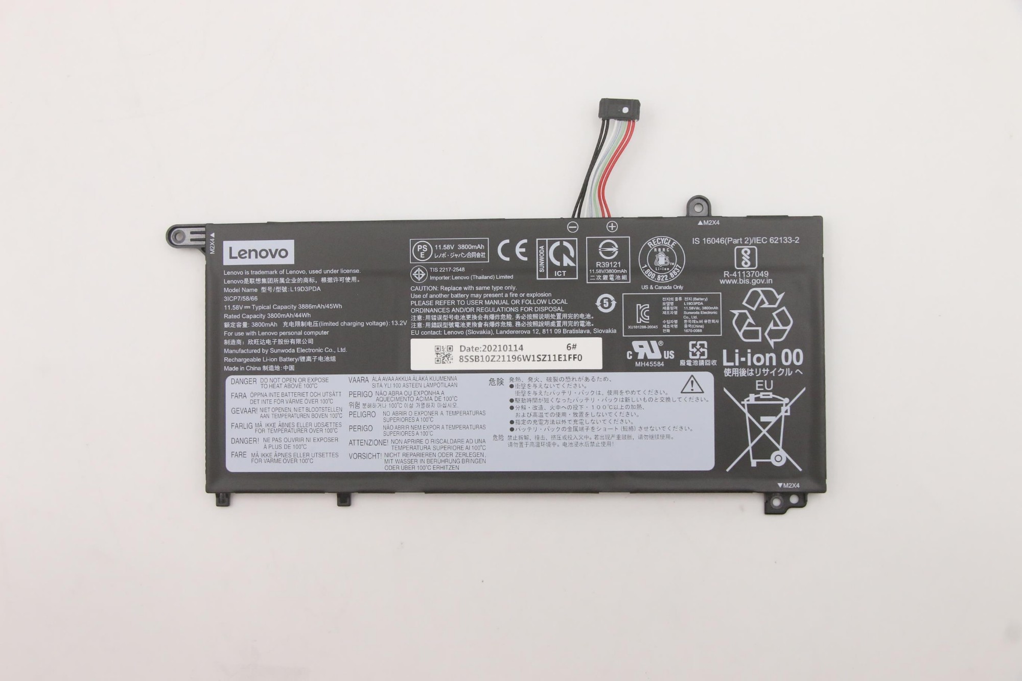 Lenovo 5B10Z21197 laptop spare part Battery