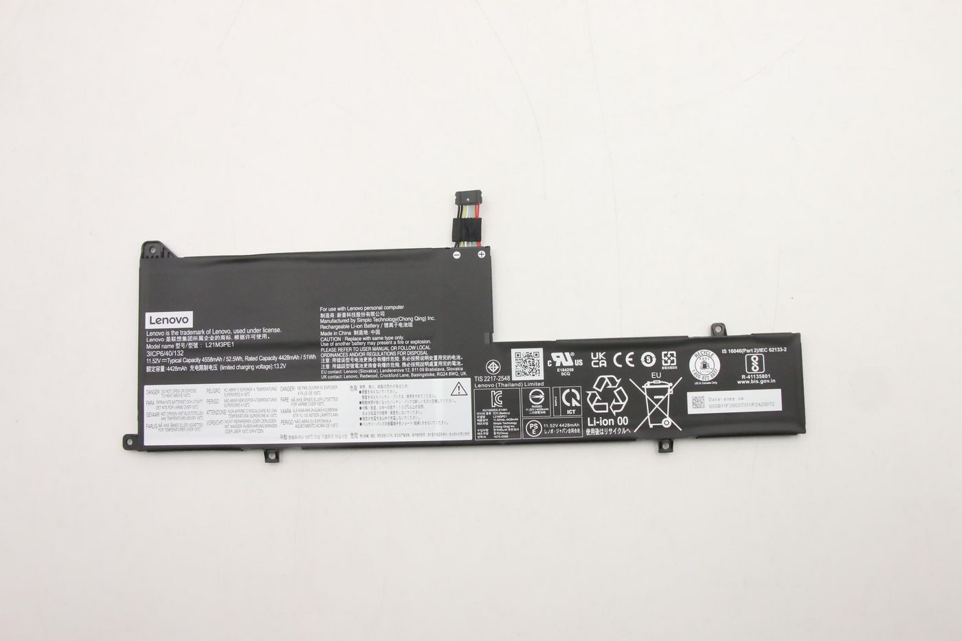 Lenovo 3-cell lithium-ion battery