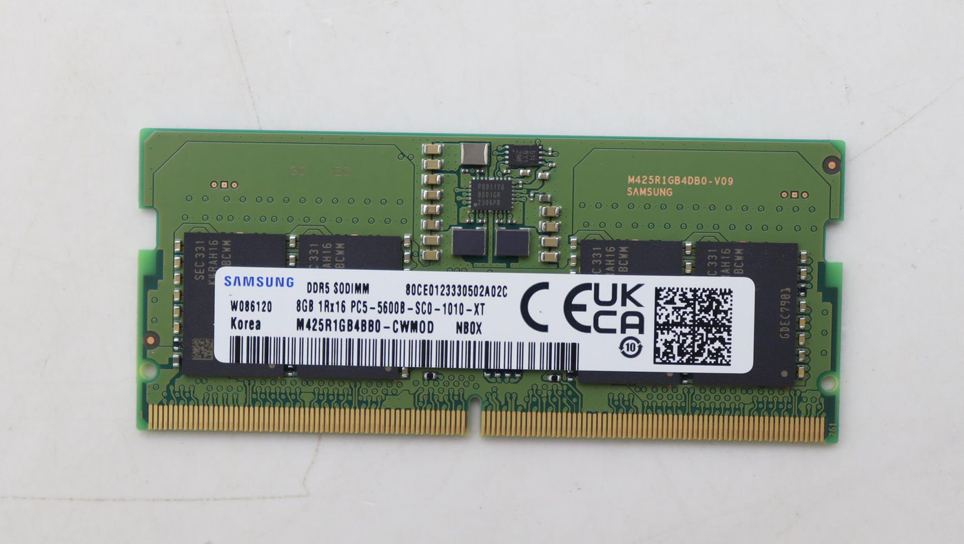 Lenovo 8GB DDR5 SODIMM memory
