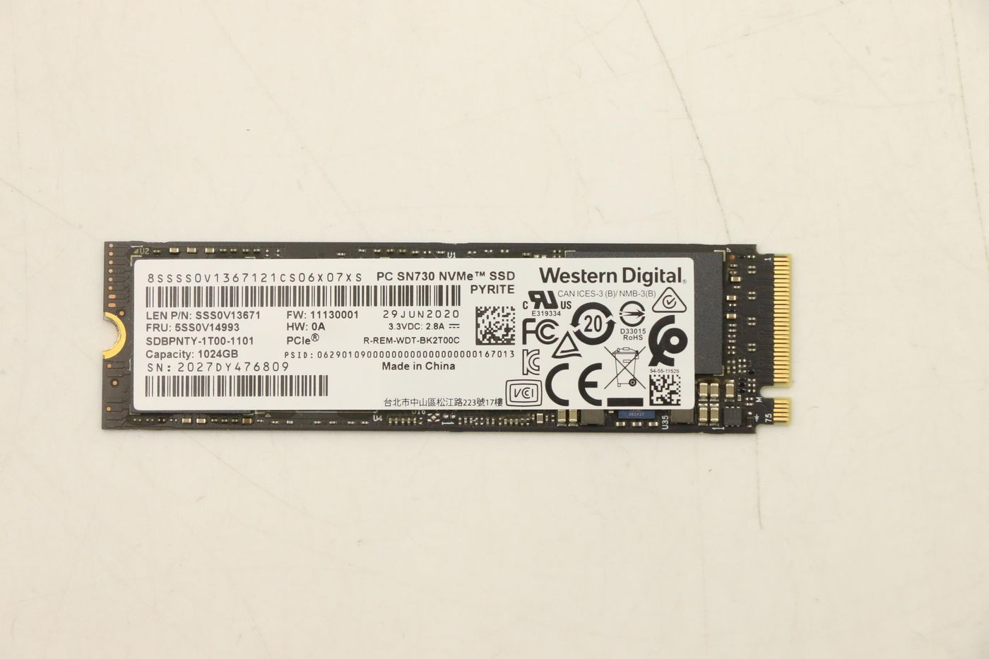 Lenovo 1TB M.2 PCIe NVMe Solid State