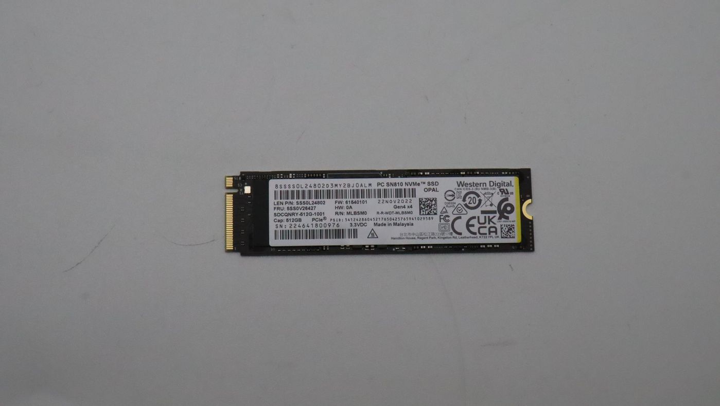 Lenovo 512GB M.2 2280 PCIe 4.0 x4