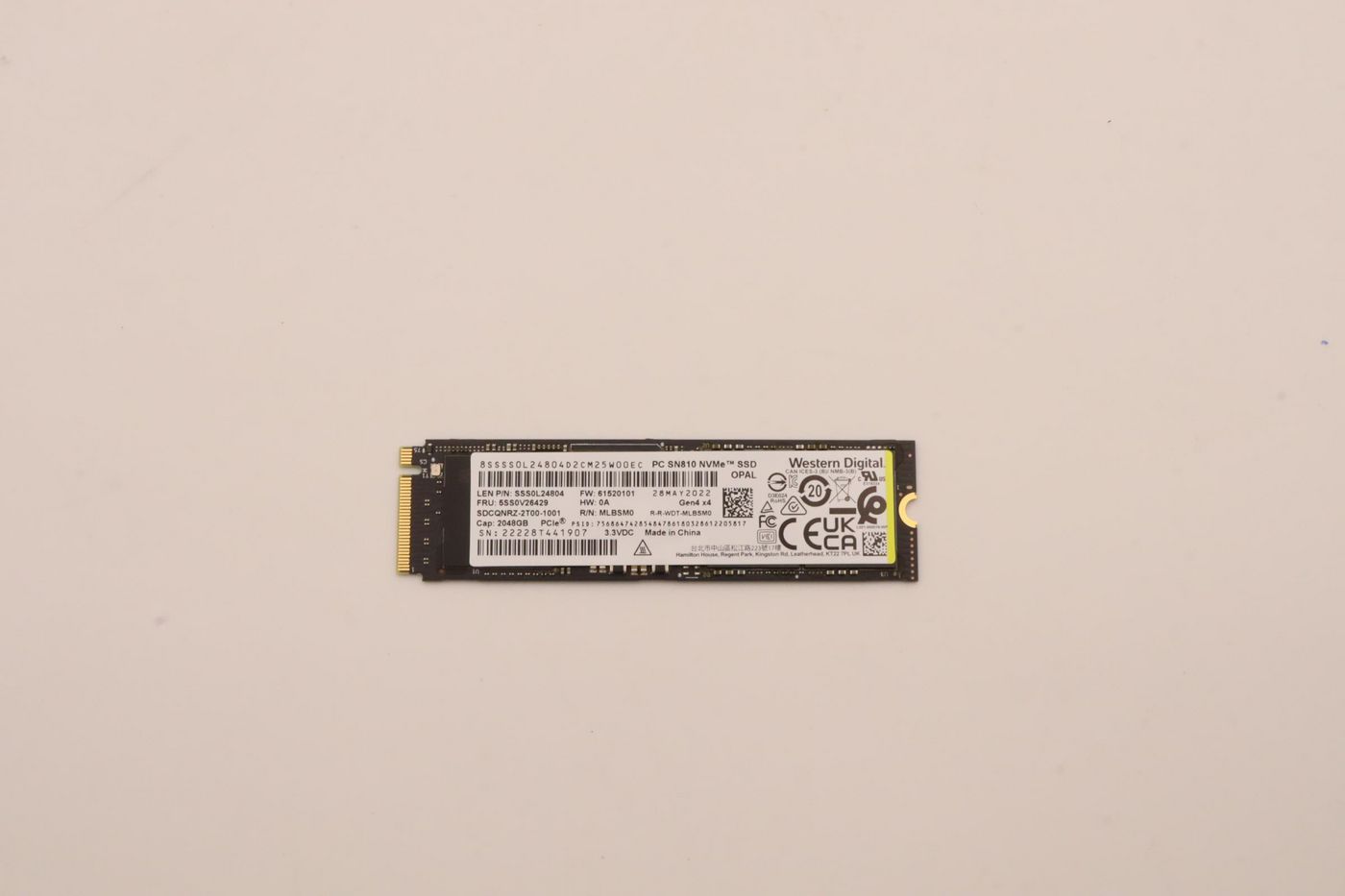 Lenovo 2TB M.2 2280 PCIe 4.0 NVMe SSD