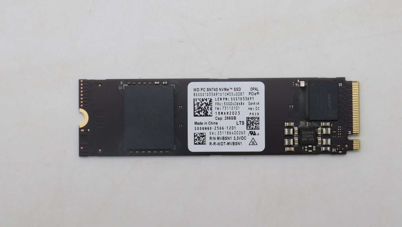 Lenovo 256GB M.2 NVMe SSD with PCIe