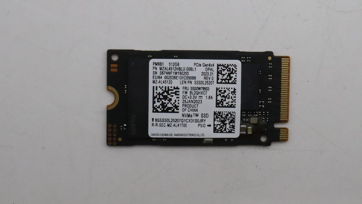 Lenovo 512GB M.2 2242 PCIe 4.0 NVMe