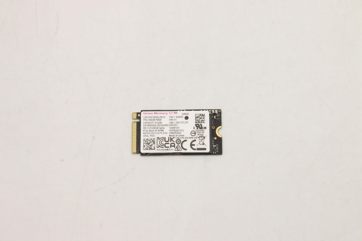Lenovo 512GB M.2 2242 PCIe 4.0 SSD
