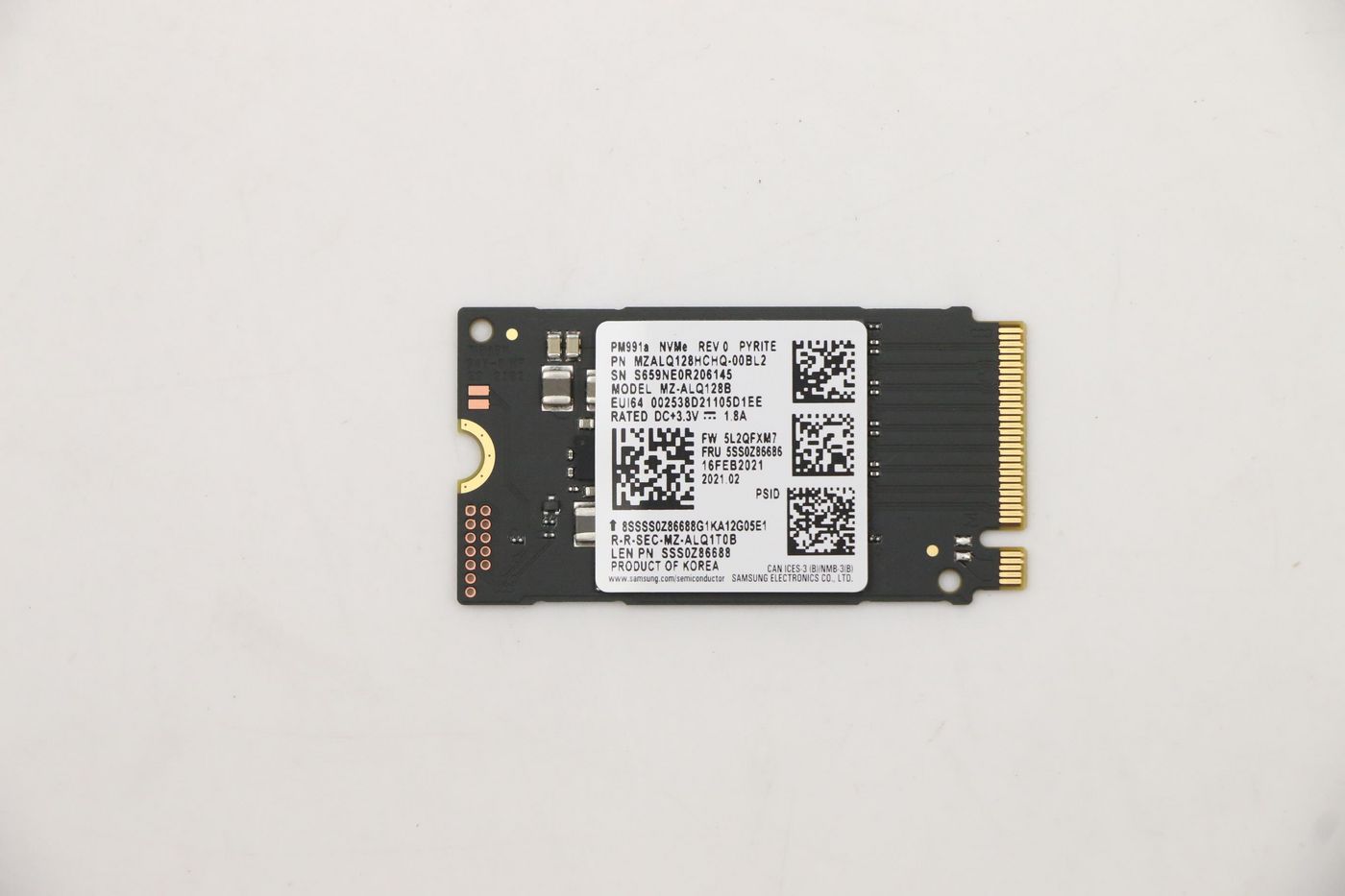 Lenovo 128GB M.2 PCIe 3.0 x4