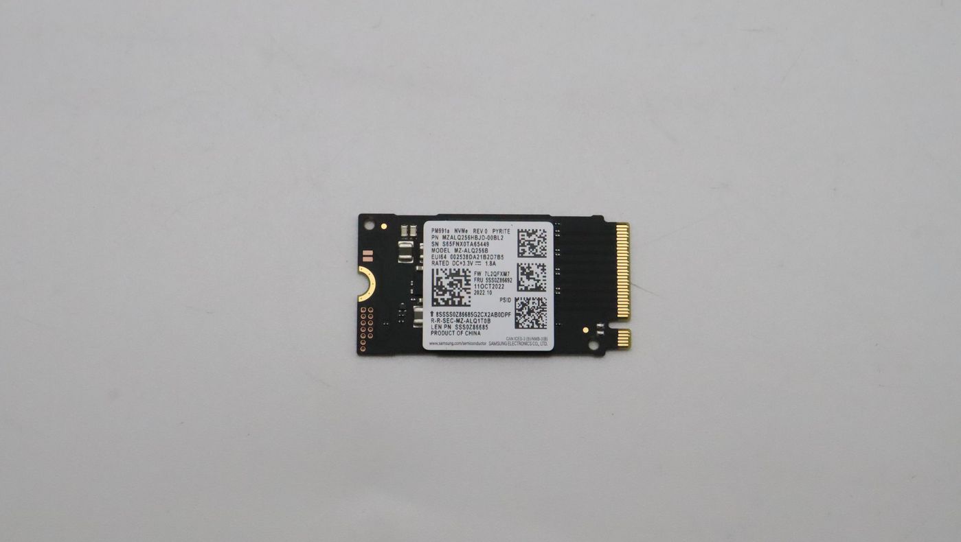 Lenovo 256GB M.2 NVMe SSD with PCIe