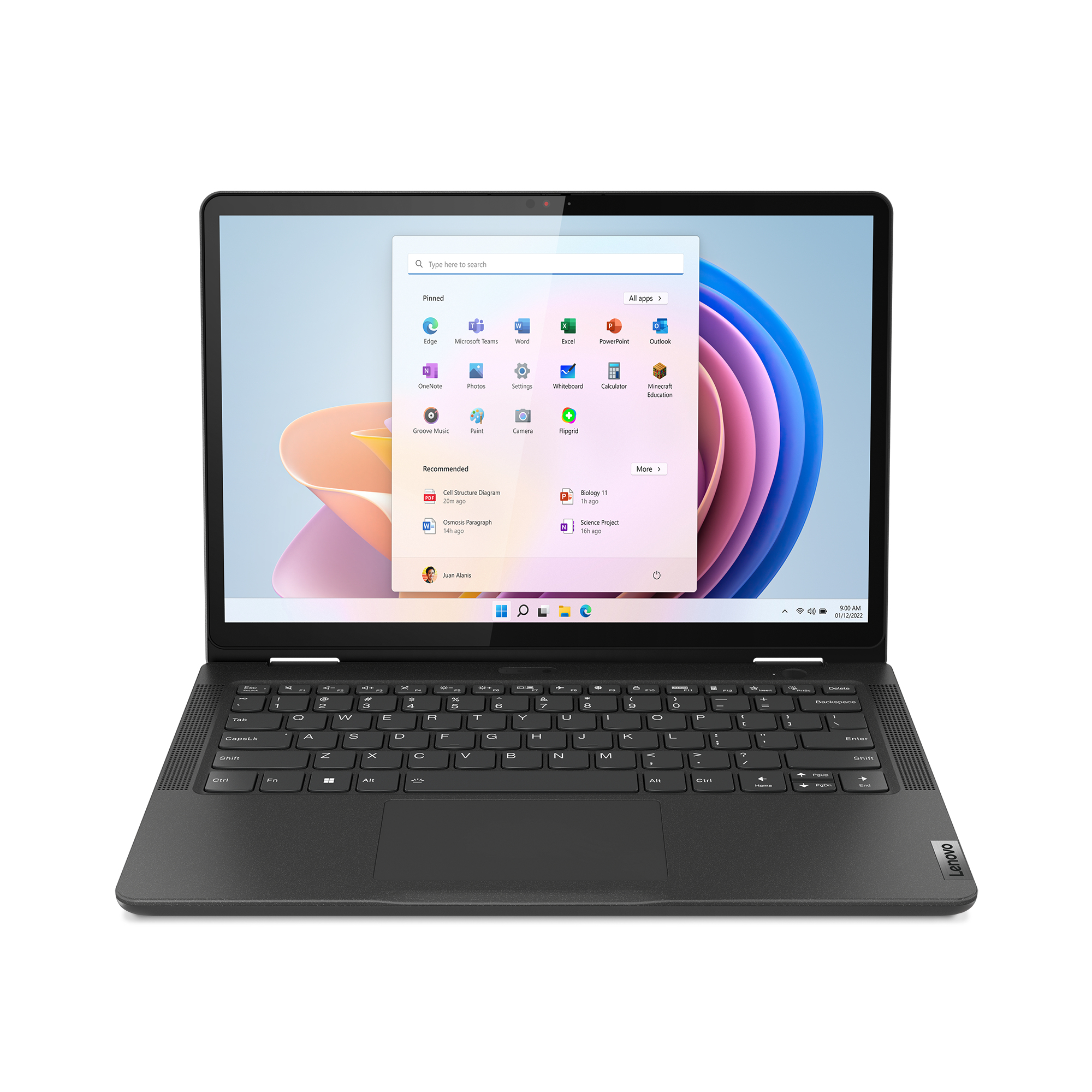 Lenovo 13w Yoga Gen 2 AMD Ryzen™ 5 7530U Hybrid (2-in-1) 33.8 cm (13.3") Touchscreen WUXGA 8 GB DDR4-SDRAM 256 GB SSD Wi-Fi 6 (802.11ax) Windows 11 Pro UK English Black