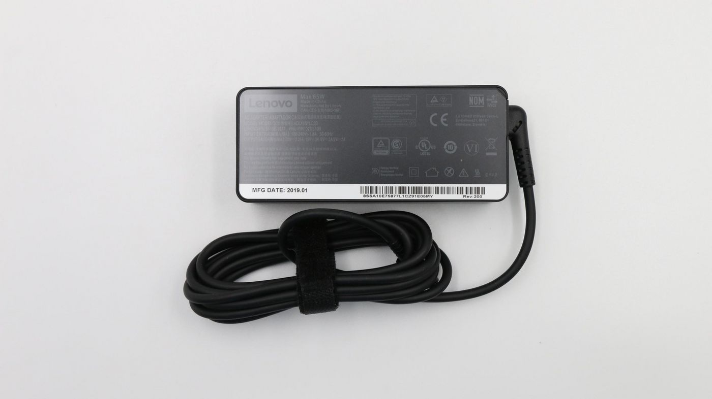 Lenovo 65W dual-port laptop adapter