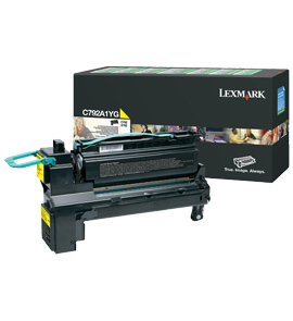Lexmark C792A1YG Toner cartridge yellow return program, 6K pages ISO/IEC 19798 for Lexmark C 792/X 792