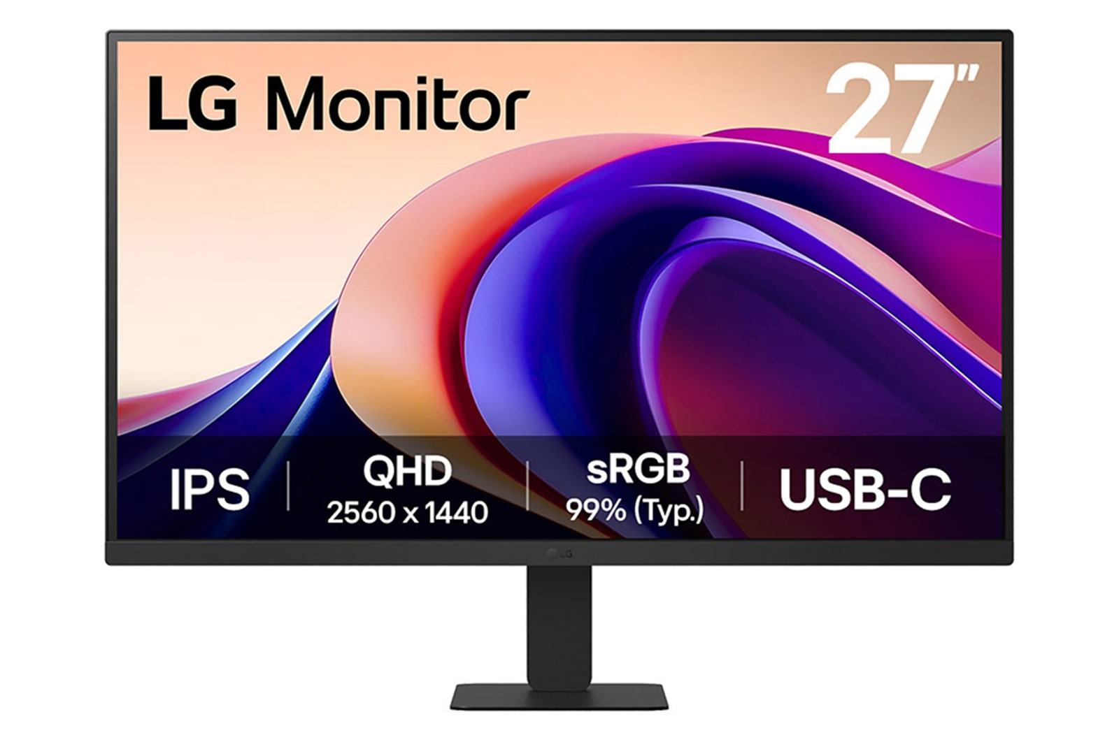 LG 27'' QHD Monitor computer monitor 68.6 cm (27") 2560 x 1440 pixels Quad HD Black