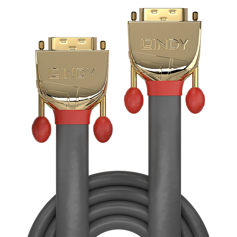Lindy 20m DVI-D Dual Link Cable, Gold Line