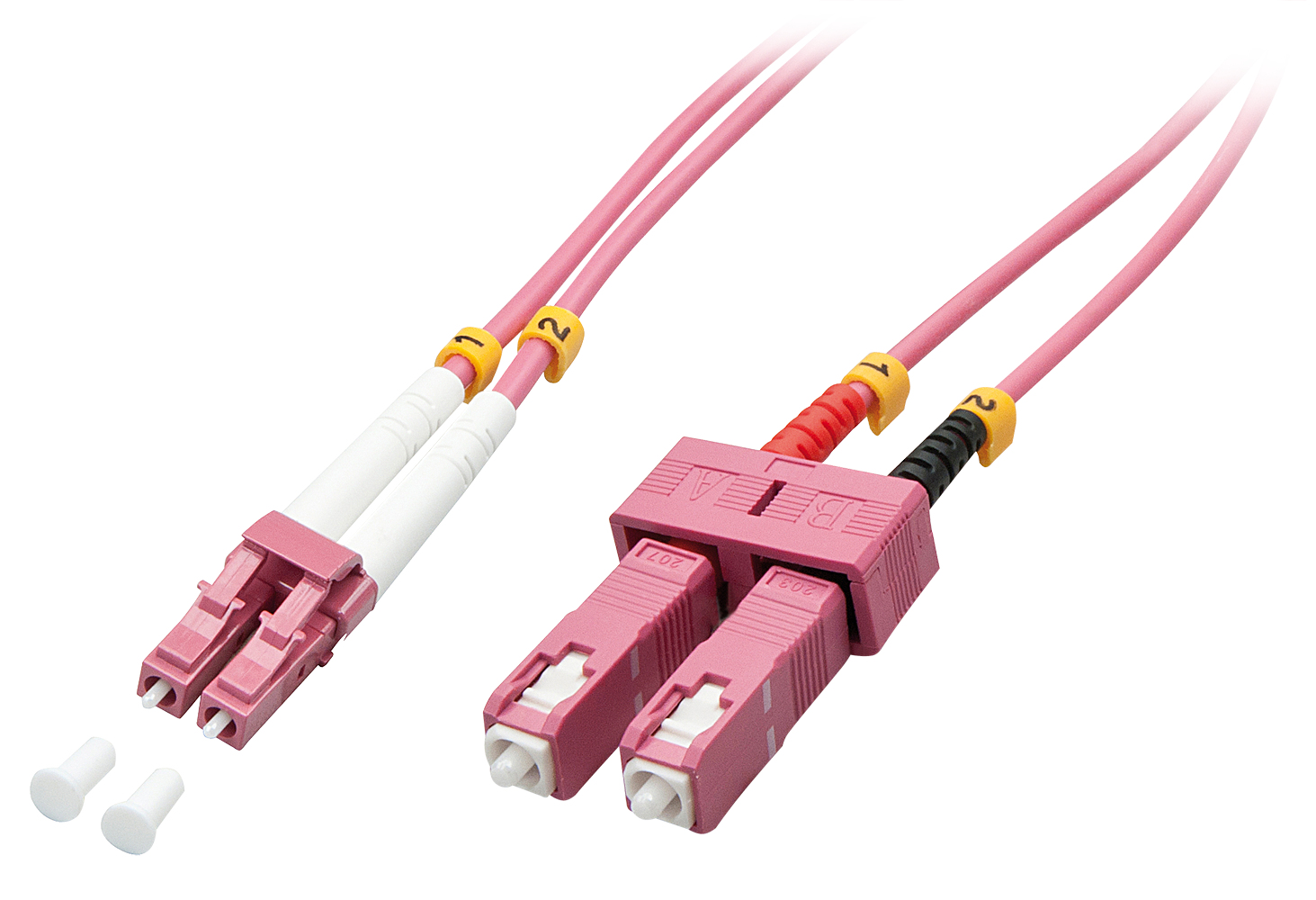 Lindy 46362 fibre optic cable 3 m LC SC OM4 Pink