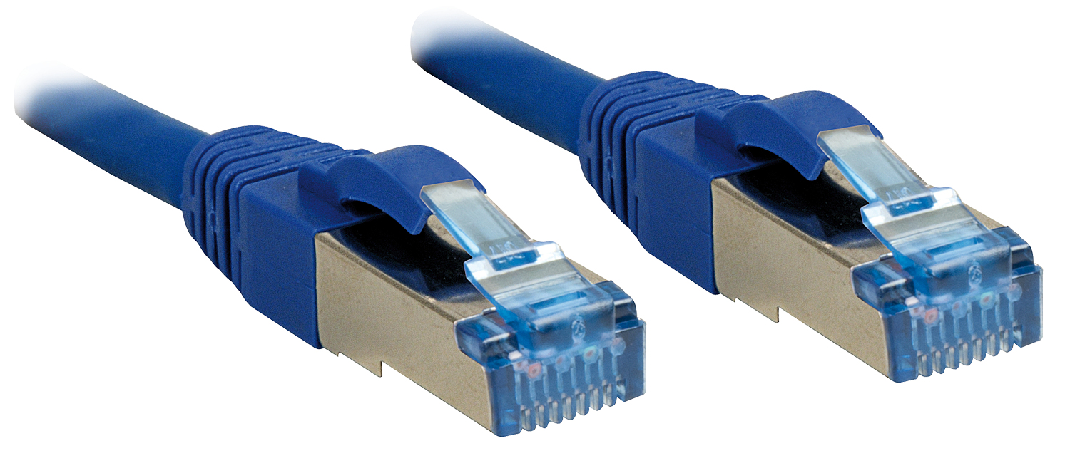 Lindy 1m Cat.6A S/FTP networking cable Blue Cat6a S/FTP (S-STP)