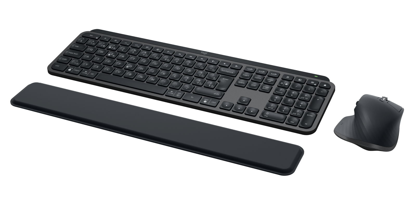 Logitech Master MX Keys Combo for Bussiness keyboard Mouse included Office RF Wireless + Bluetooth QWERTZ Swiss Graphite