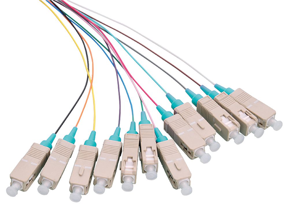 LOGON PROFESSIONAL Fiber Pigtail Set 12x SC OM3