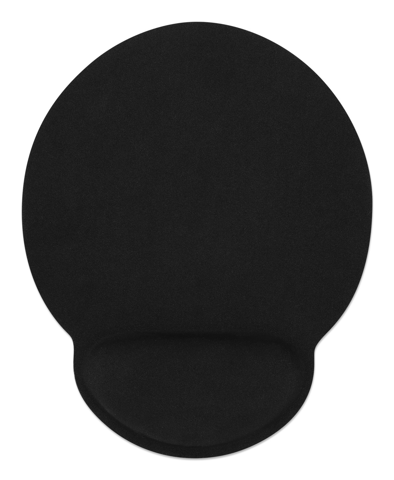 Manhattan Wrist Gel Support Pad and Mouse Mat, Black, 241 Ã— 203 Ã— 40 mm, non slip base, Lifetime Warranty, Card Retail Packaging