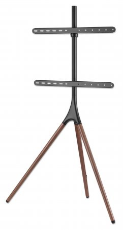 Manhattan Tripod Floor Mount for TV & Monitors, Stand Assembly, For screens: 37" to 65", VESA compatability: all between 200x200 to 600x400mm - check the dimensions of the four mounting holes on back of screen to ensure it fits, Max 32kg, Black, LFD, Brac