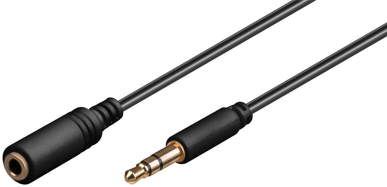 Microconnect AUDLG05G audio cable 0.5 m 3.5mm Black