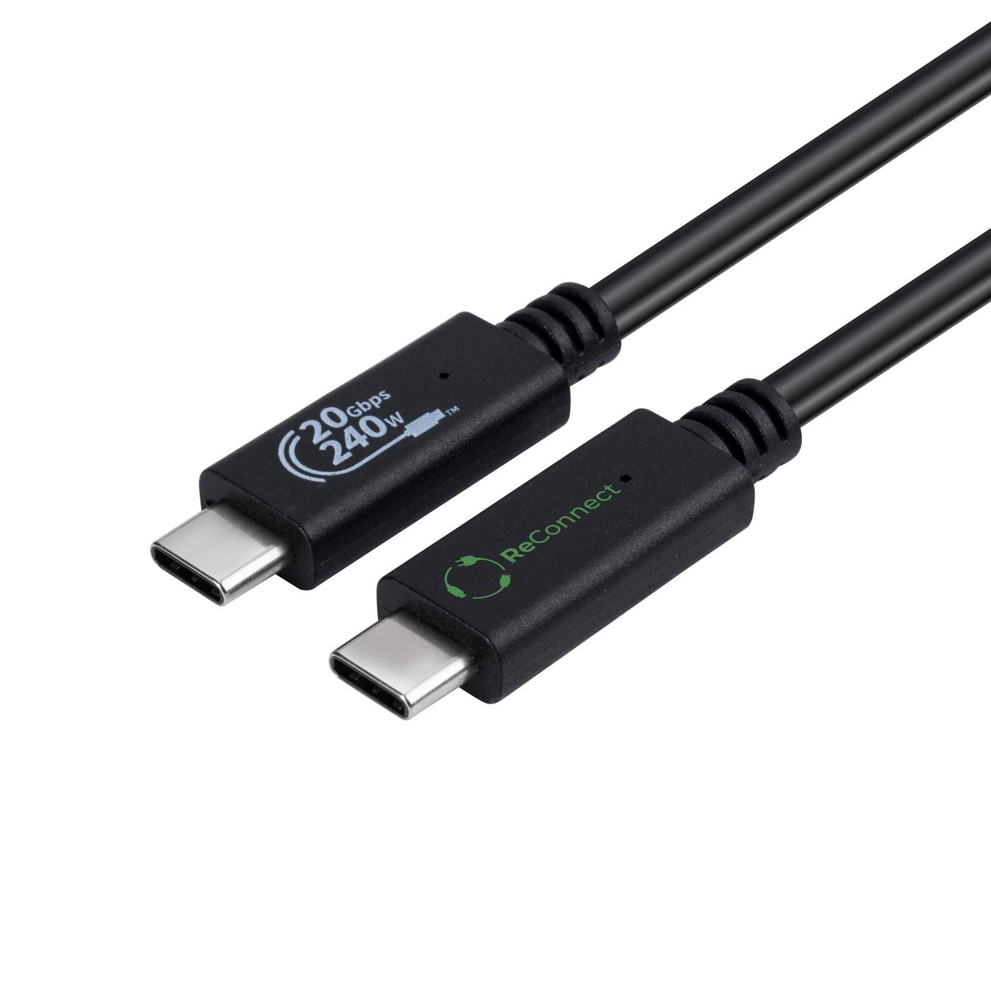 Microconnect ECO-USB3.2CC0.5 USB cable USB 3.2 Gen 2x2 0.5 m USB C Black