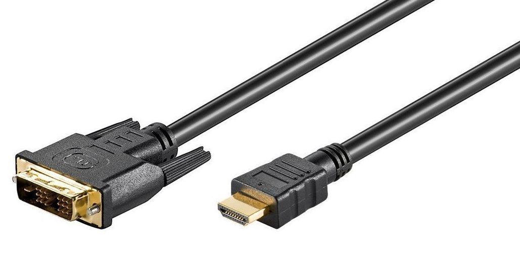 Microconnect HDM1918105 video cable adapter 0.5 m HDMI DVI-D Black