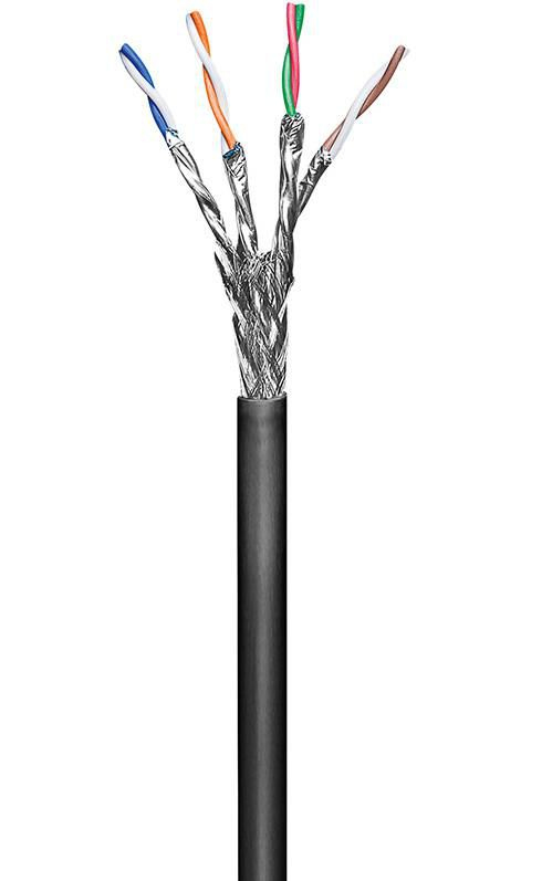 Microconnect KAB024-100 networking cable Black 100 m Cat6 S/FTP (S-STP)