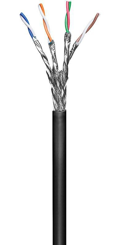 Microconnect KAB028-100 networking cable Black 100 m Cat6 S/FTP (S-STP)