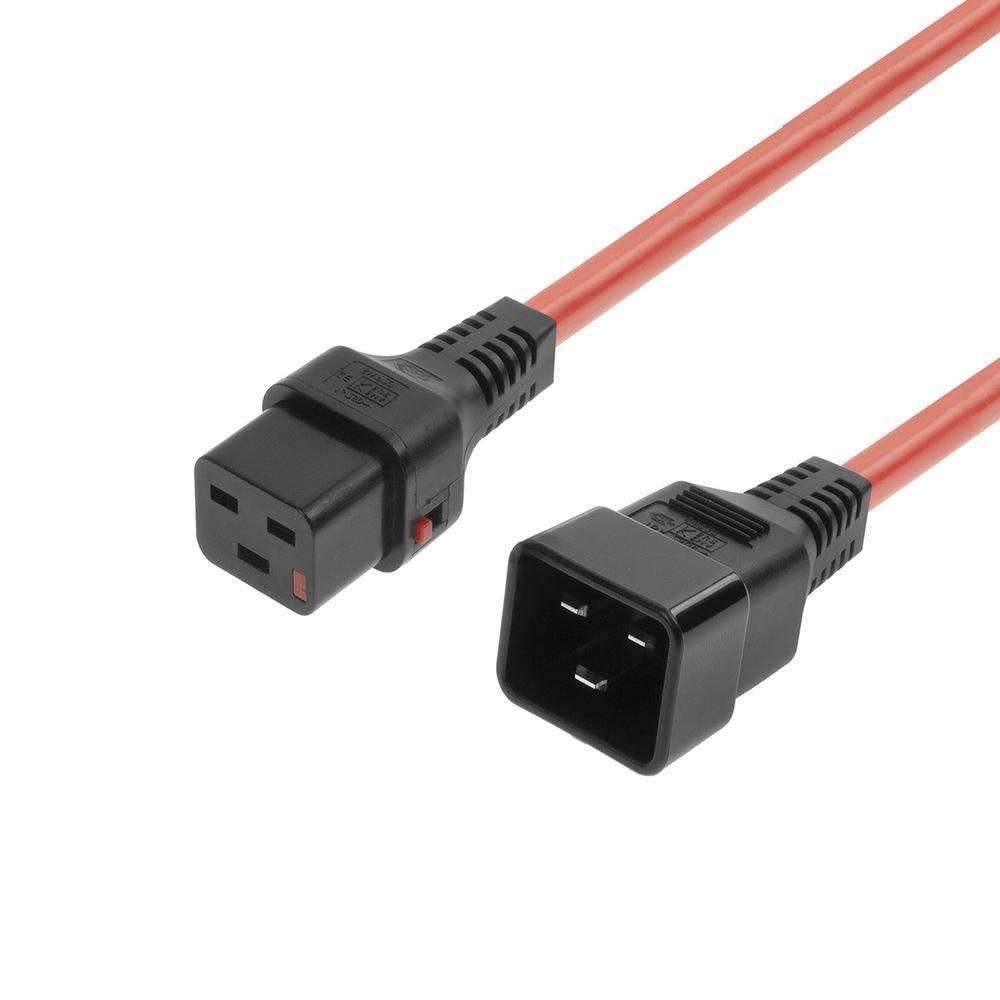 Microconnect Powercord C19 IEC Lock - C20