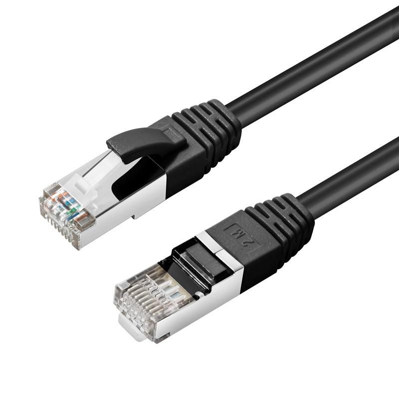 Microconnect MC-SFTP6A02S networking cable Black 2 m Cat6a S/FTP (S-STP)