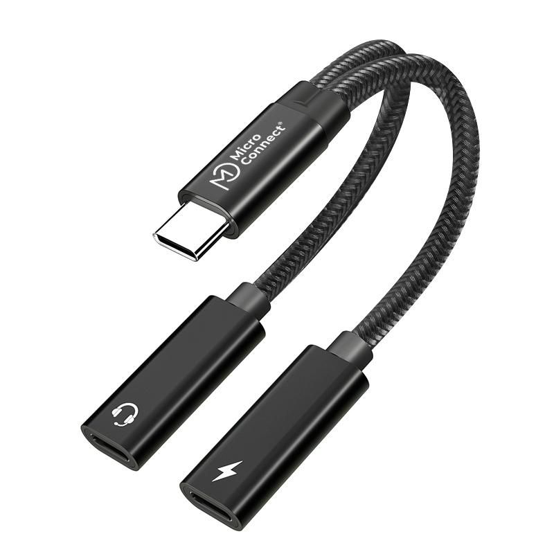Microconnect MC-USBC-CFCF USB cable USB 2.0 0.13 m Silver
