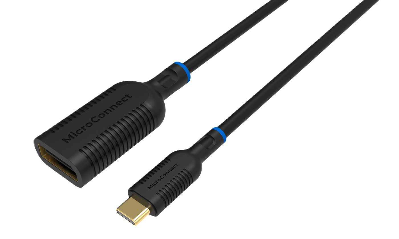 Microconnect MC-USBCDP-A video cable adapter 0.2 m USB Type-C DisplayPort Black
