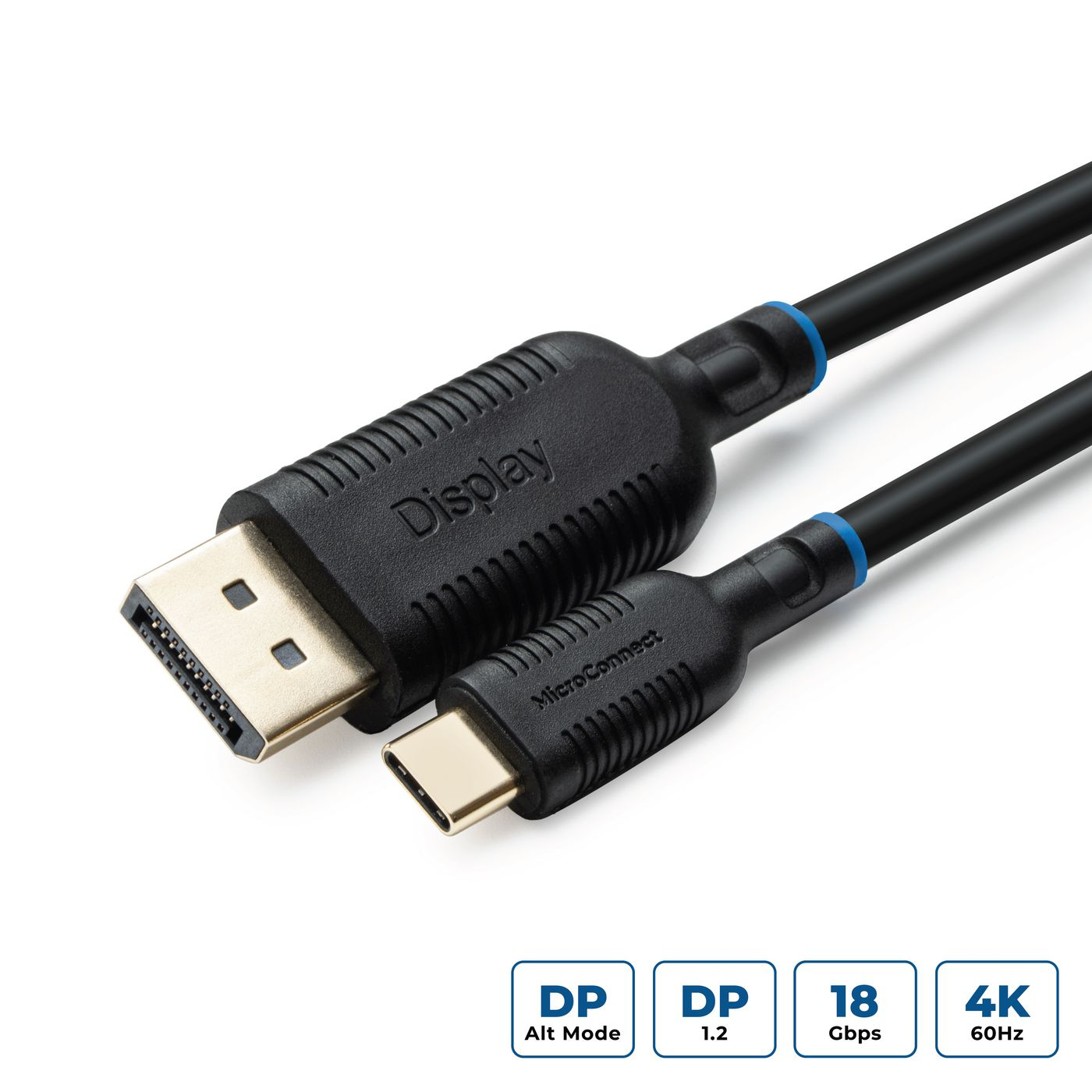 Microconnect MC-USBCDP2 video cable adapter 2 m USB Type-C DisplayPort Black