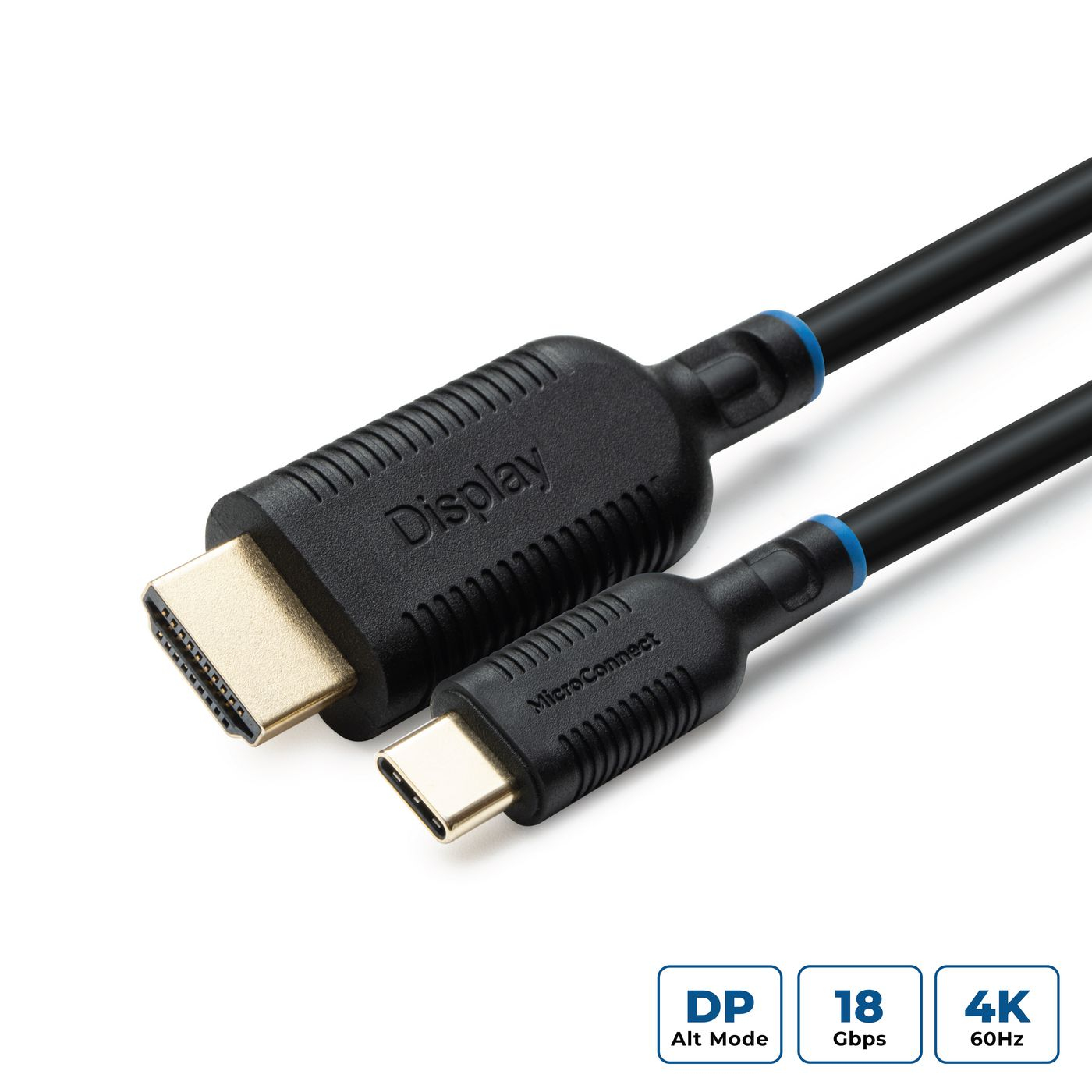 Microconnect MC-USBCHDMI05 video cable adapter 0.5 m HDMI Type A (Standard) Black