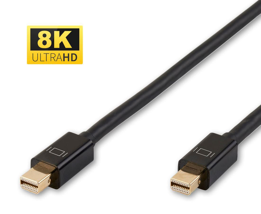 Microconnect MDPMDP1BV1.4 DisplayPort cable 1 m Mini DisplayPort Black