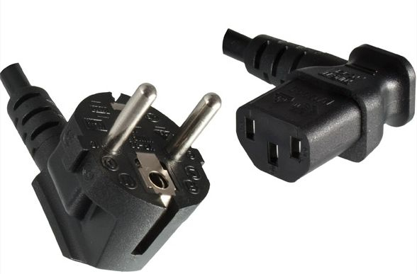Microconnect PE010518L power cable Black 1.8 m CEE7/7 C13 coupler