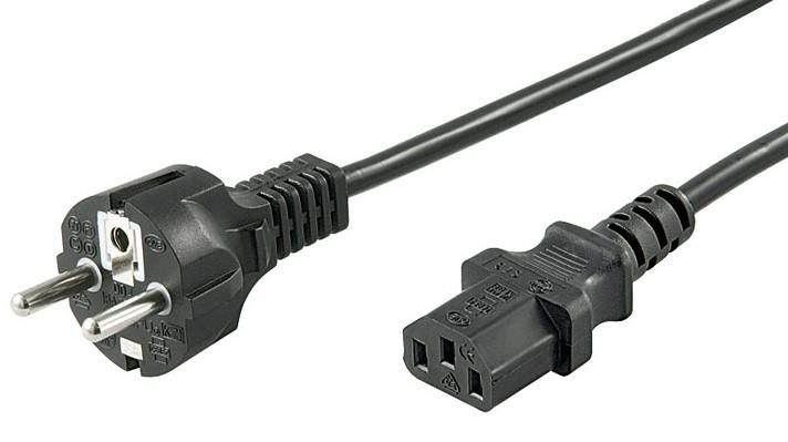 Microconnect PE020430 power cable Black 3 m CEE7/7 C13 coupler