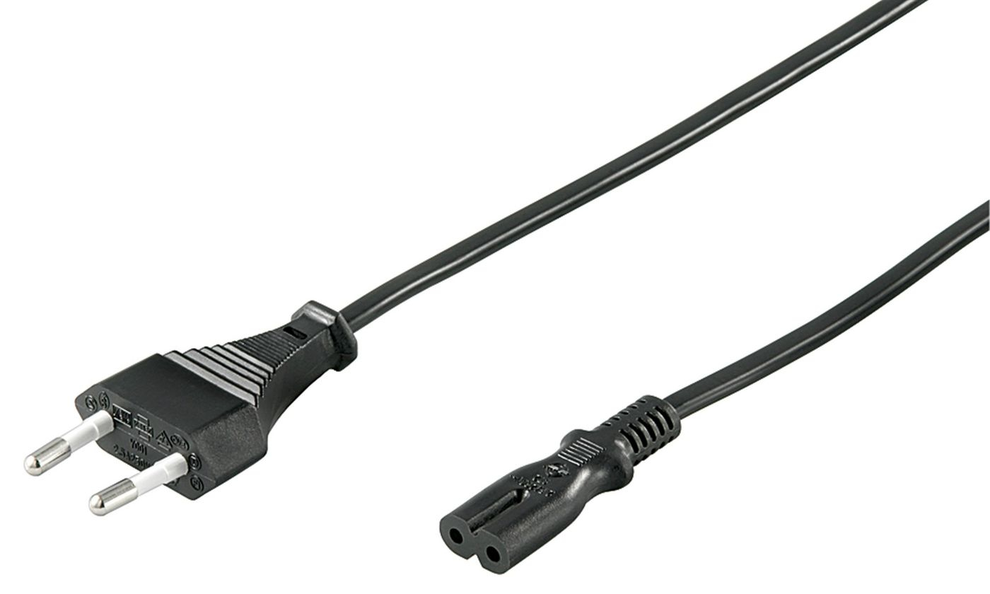 Microconnect PE030712 power cable Black 1.2 m CEE7/16 C7 coupler
