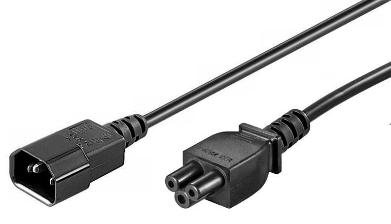 Microconnect PE080610 power cable Black 1 m C14 coupler C5 coupler