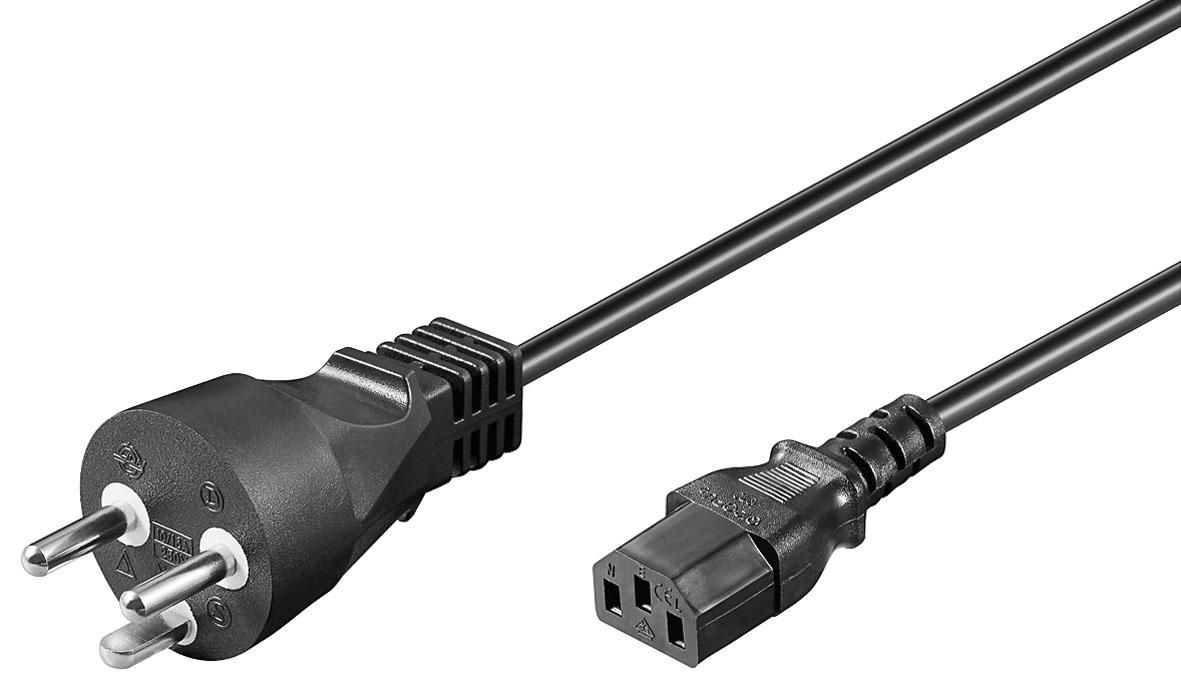 Microconnect PE120418R power cable Black 1.8 m C13 coupler